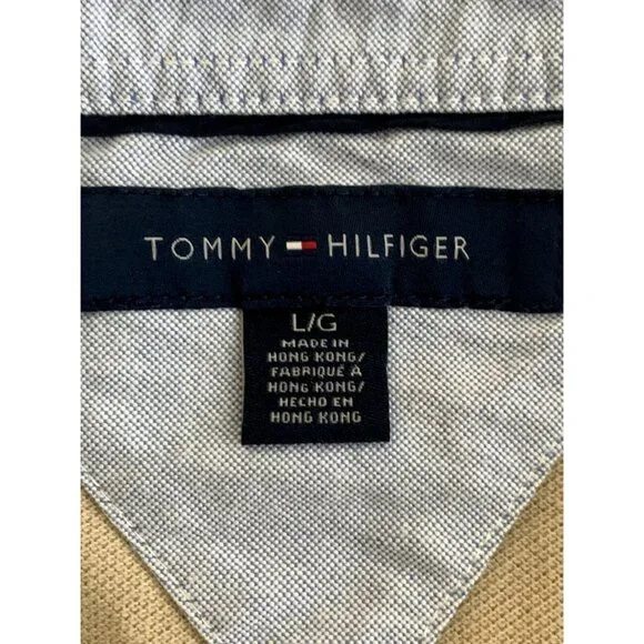 Tommy Hilfiger Mens Polo Shirt Classic Beige Size Large - Picture 3 of 7